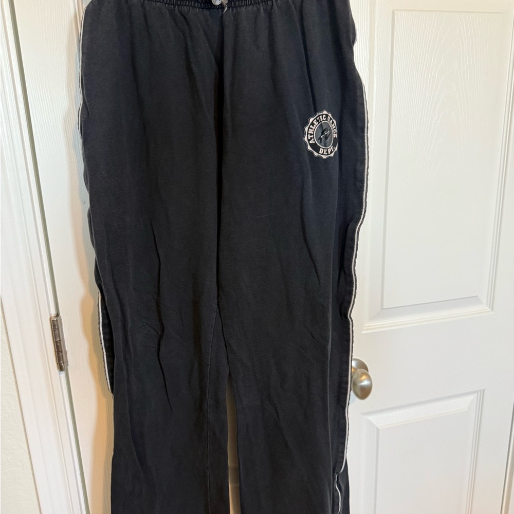 Frontline Men's Black Joggers with Logo